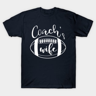 Coach's Wife Football Coach Spouse Gifts design T-Shirt